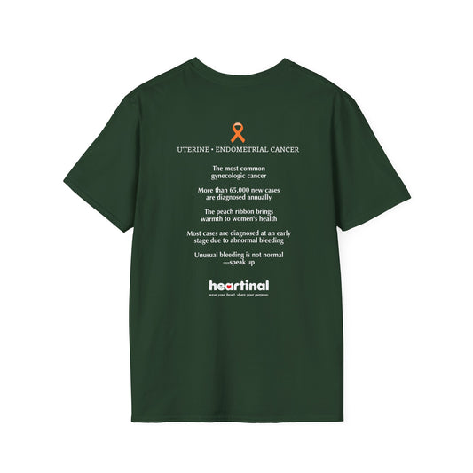 Peach Strong T-Shirt — Uterine Endometrial Cancer Fight Club Awareness Tee