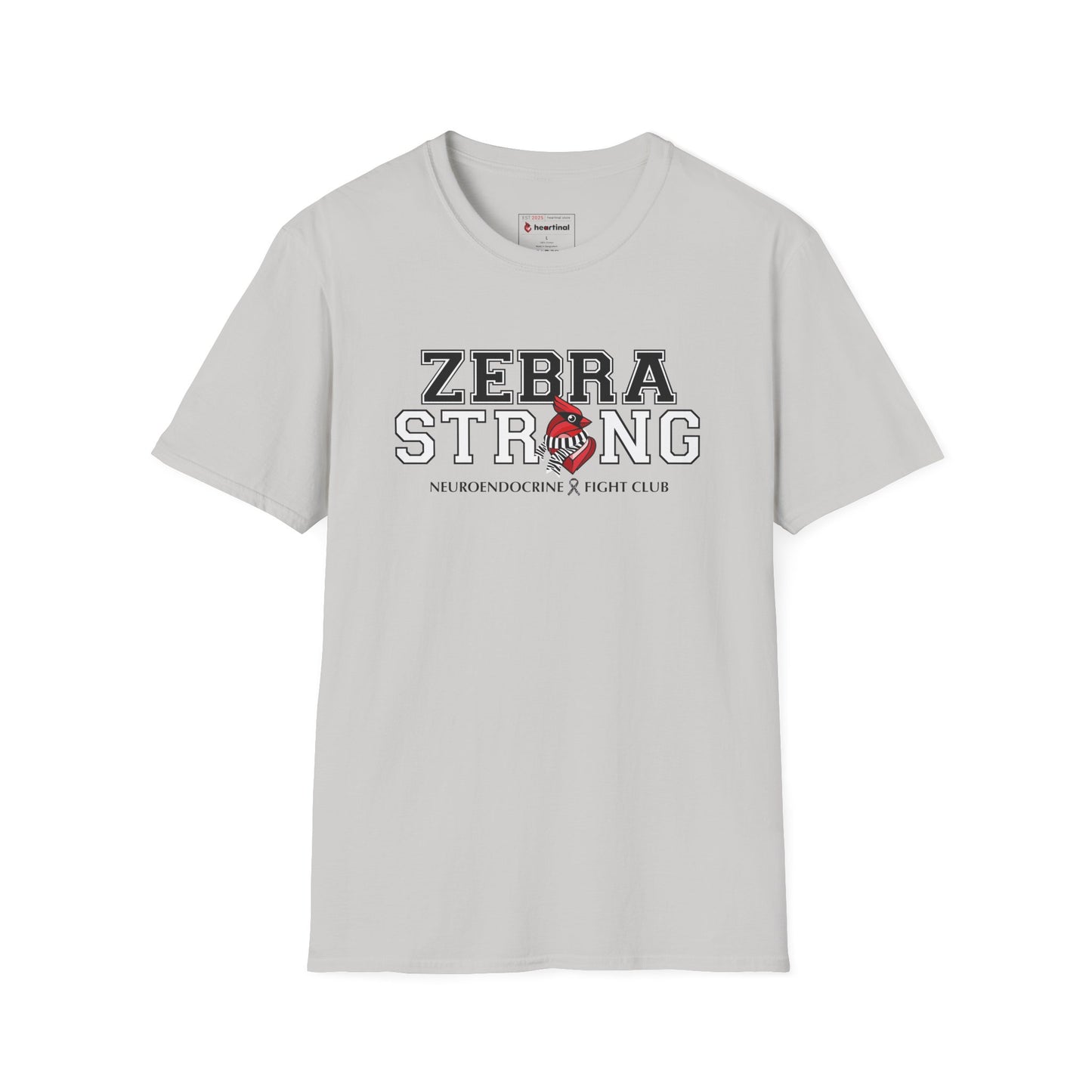 Zebra Strong T-Shirt — Neuroendocrine Cancer Fight Club Awareness Support Tee