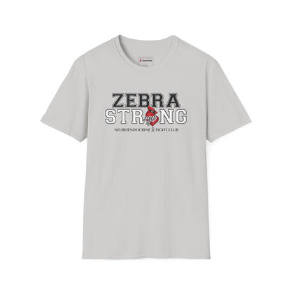 Zebra Strong T-Shirt — Neuroendocrine Cancer Fight Club Awareness Support Tee