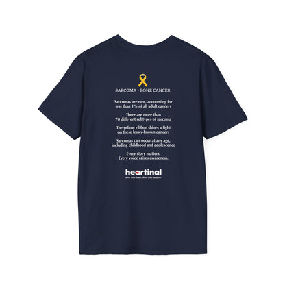 Yellow Strong T-Shirt — Sarcoma Bone Cancer Fight Club Awareness Tee