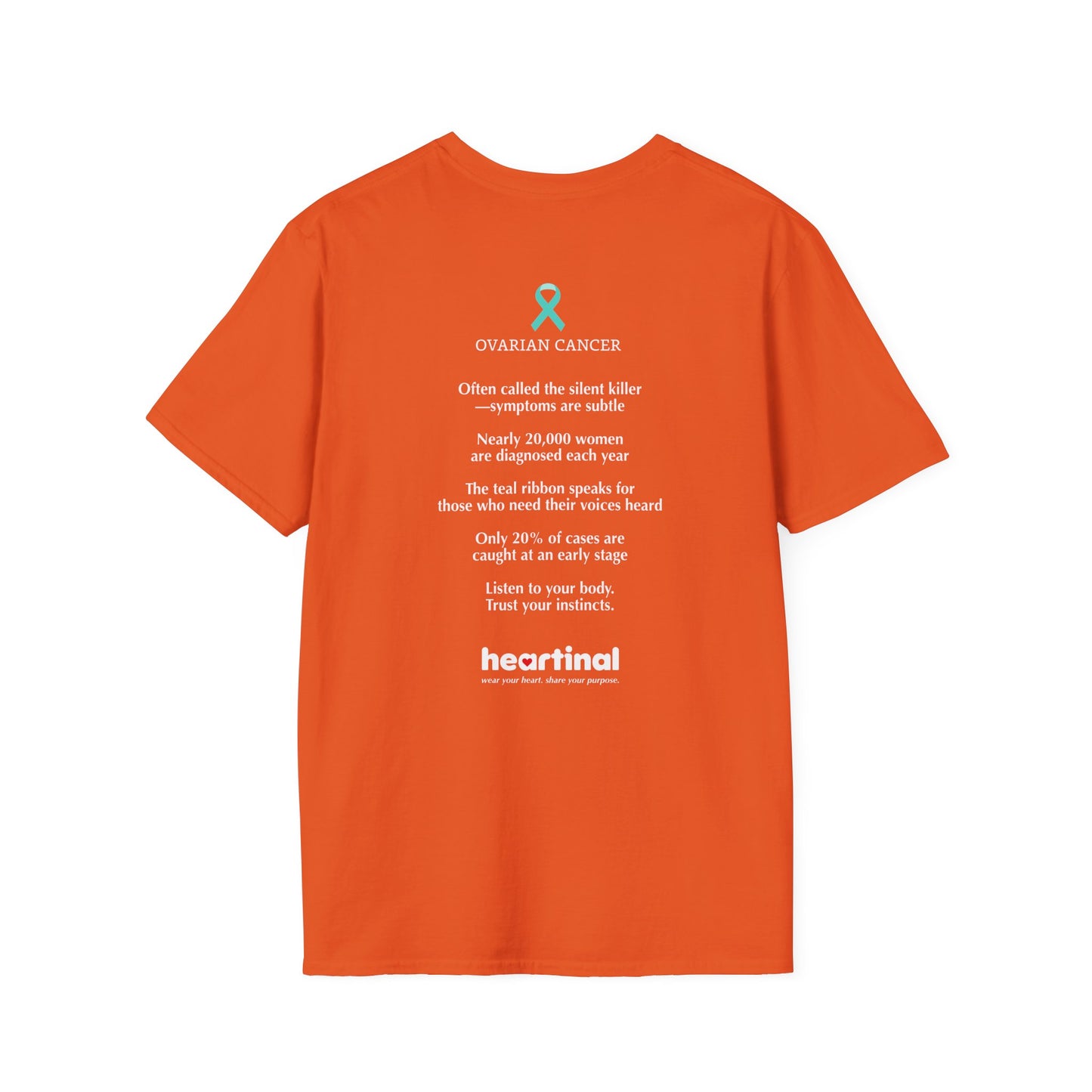Teal Strong T-Shirt — Ovarian Cancer Awareness Support Tee
