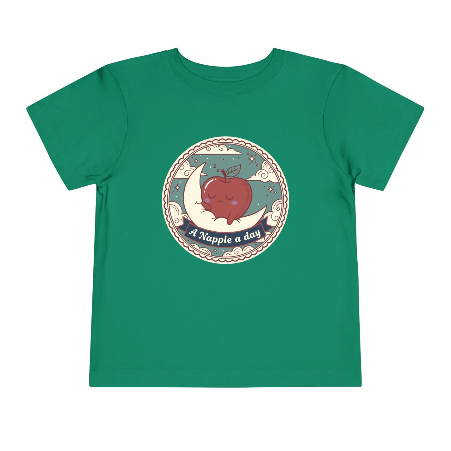 “A Napple a Day” Toddler Tee — Cute Apple Nap Graphic Kids Shirt