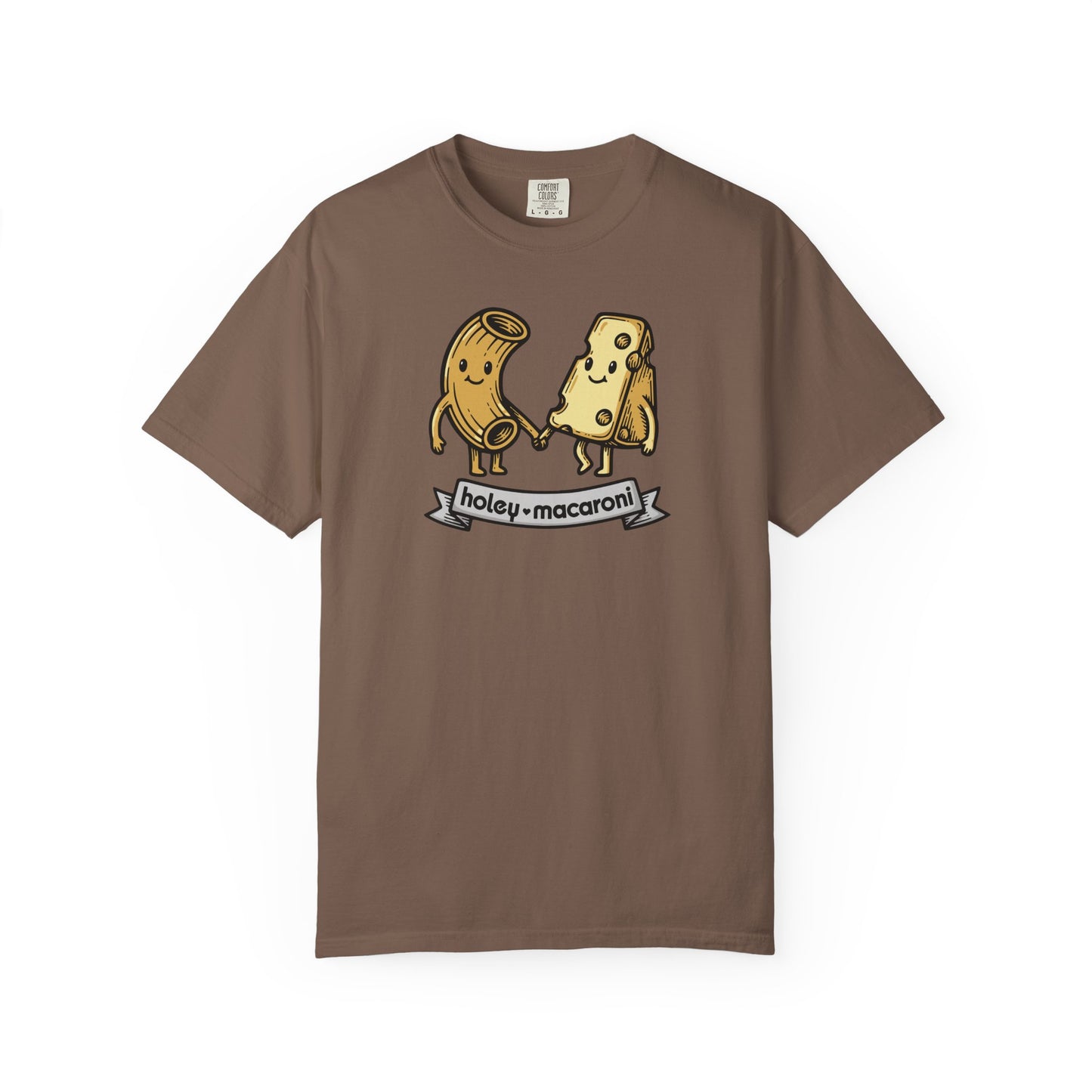 Holey Macaroni T-Shirt — Funny Mac & Cheese Graphic Vintage Tee