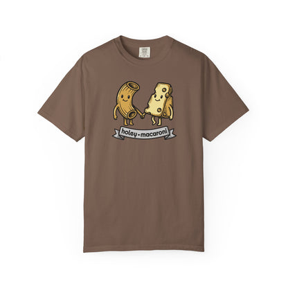 Holey Macaroni T-Shirt — Funny Mac & Cheese Graphic Vintage Tee