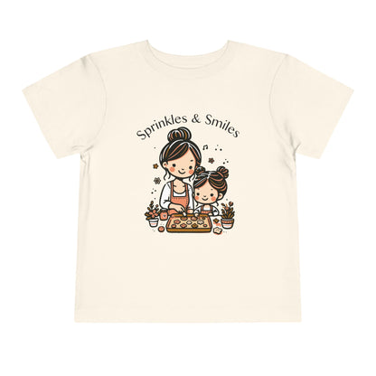 "Sprinkles & Smiles" Toddler Tee —  Mom & Me Baking Graphic Shirt