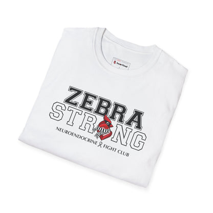 Zebra Strong T-Shirt — Neuroendocrine Cancer Fight Club Awareness Support Tee