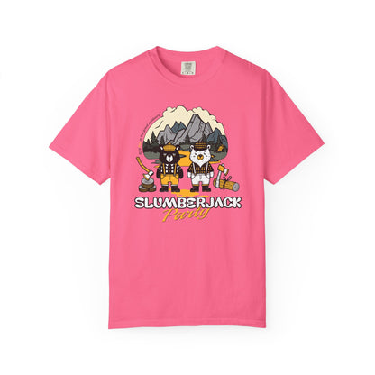 Slumberjack Party T-Shirt — Outdoor Pee Lumberjack Mountain Bears Graphic Tee