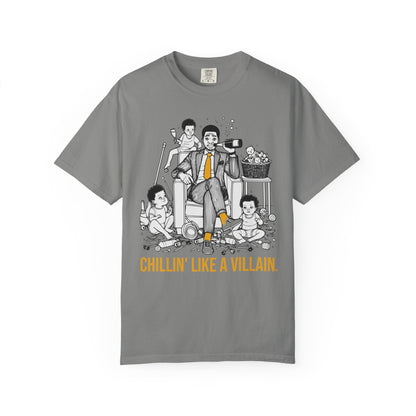 "Chillin' Like A Villain" T-Shirt — Cool Suit & Tie Family Man Graphic Tee