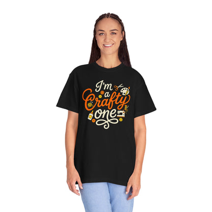 "I'm a Crafty One" T-Shirt —  Graphic Tee for Arts & Crafts Enthusiasts