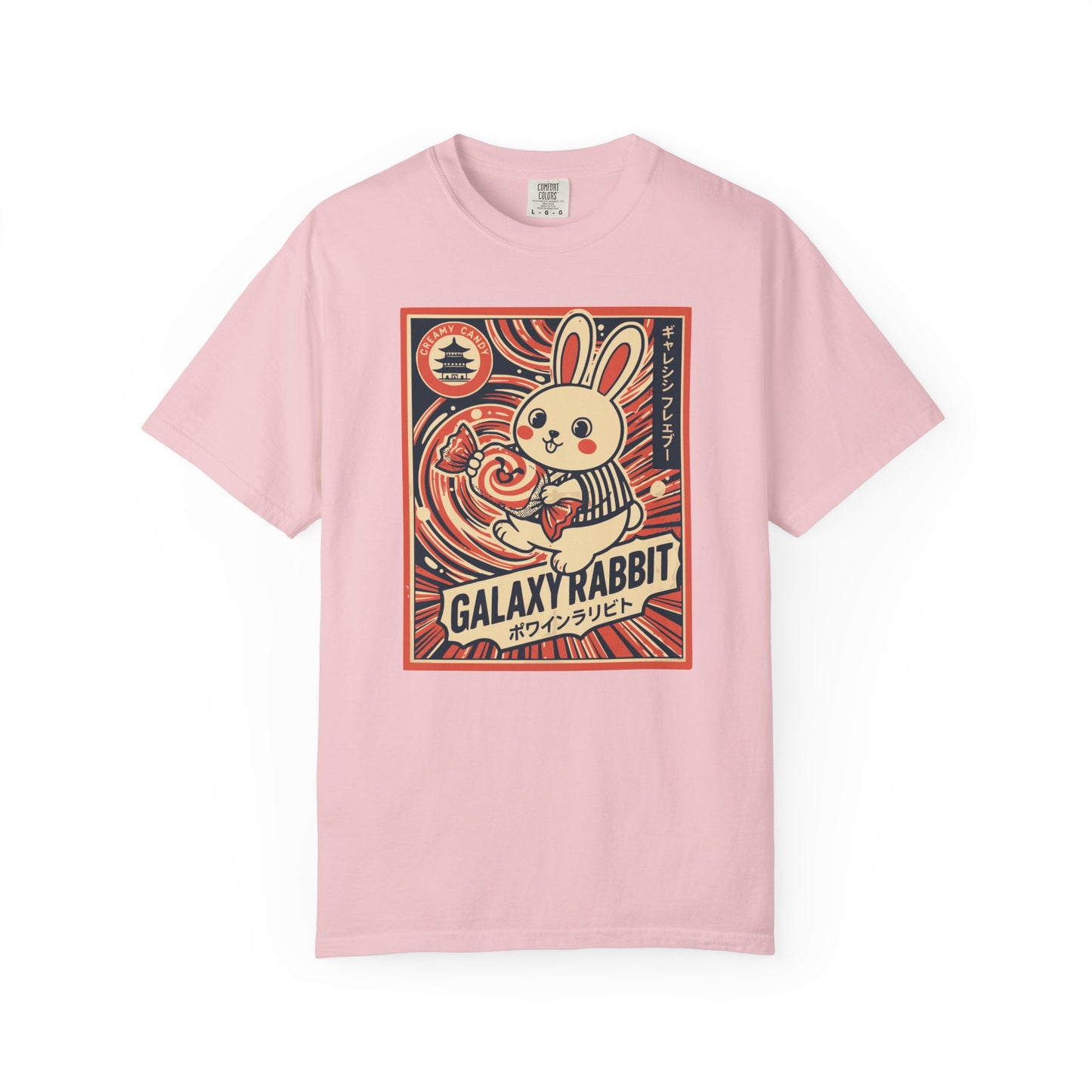 "Galaxy Rabbit" Milk Candy Graphic T-Shirt — Cute Japanese Anime Bunny Tee