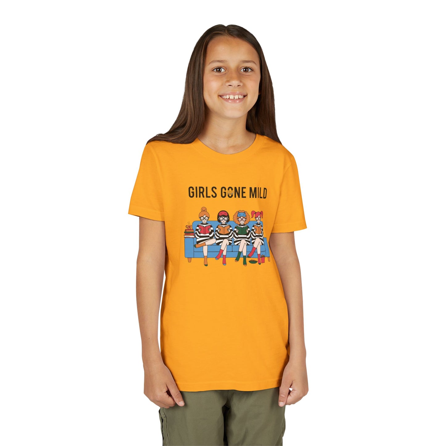 "Girls Gone Mild" Youth Tee – Cute Reading Club Graphic T-Shirt
