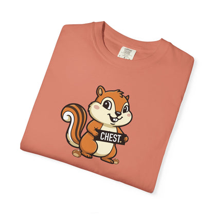"Chestnuts: Chest" Couples Tee - Chipmunk Censored 'CHEST' Chestnut Graphic T-Shirt