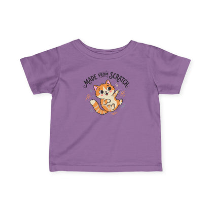 "Made From Scratch" Infant Tee — Cute Ginger Kitten Baby Shirt
