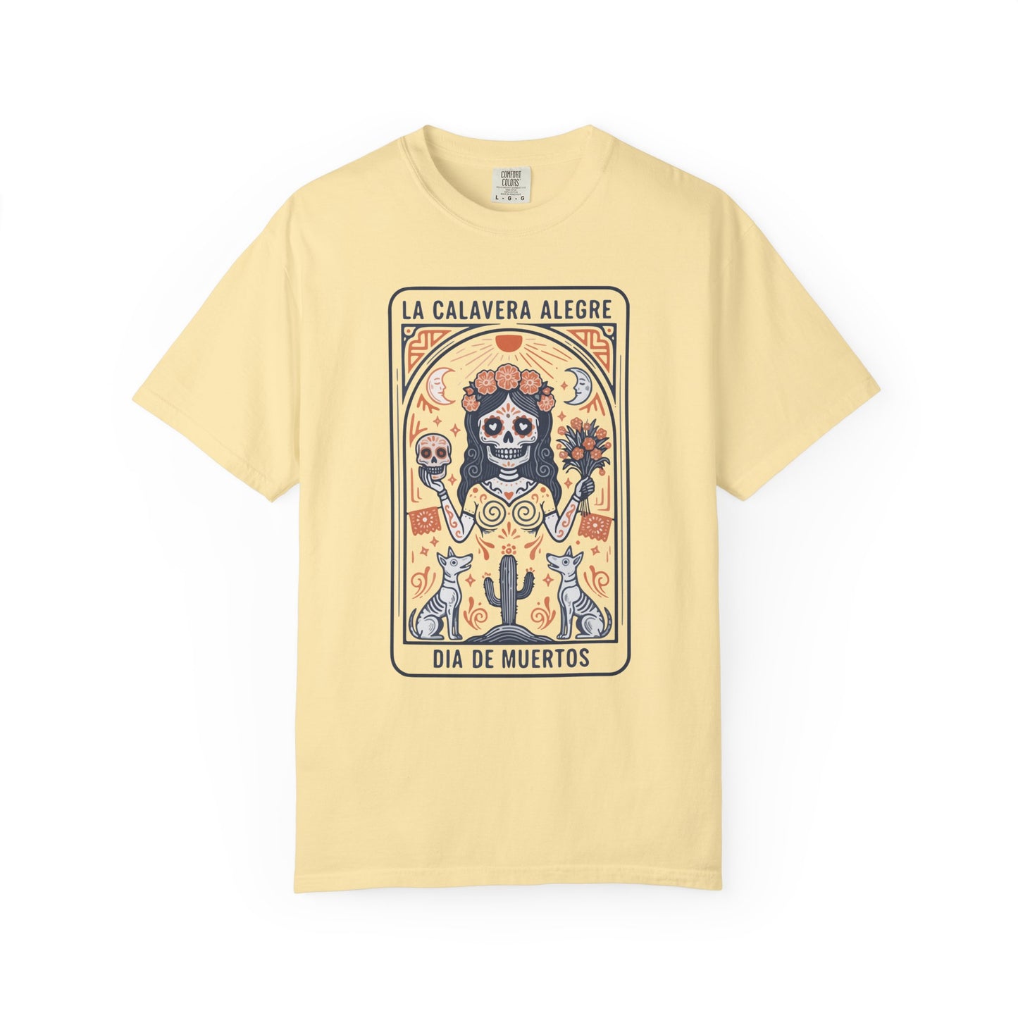 "La Calavera Alegre" T-Shirt — Día de Muertos Day of the Dead Graphic Tee