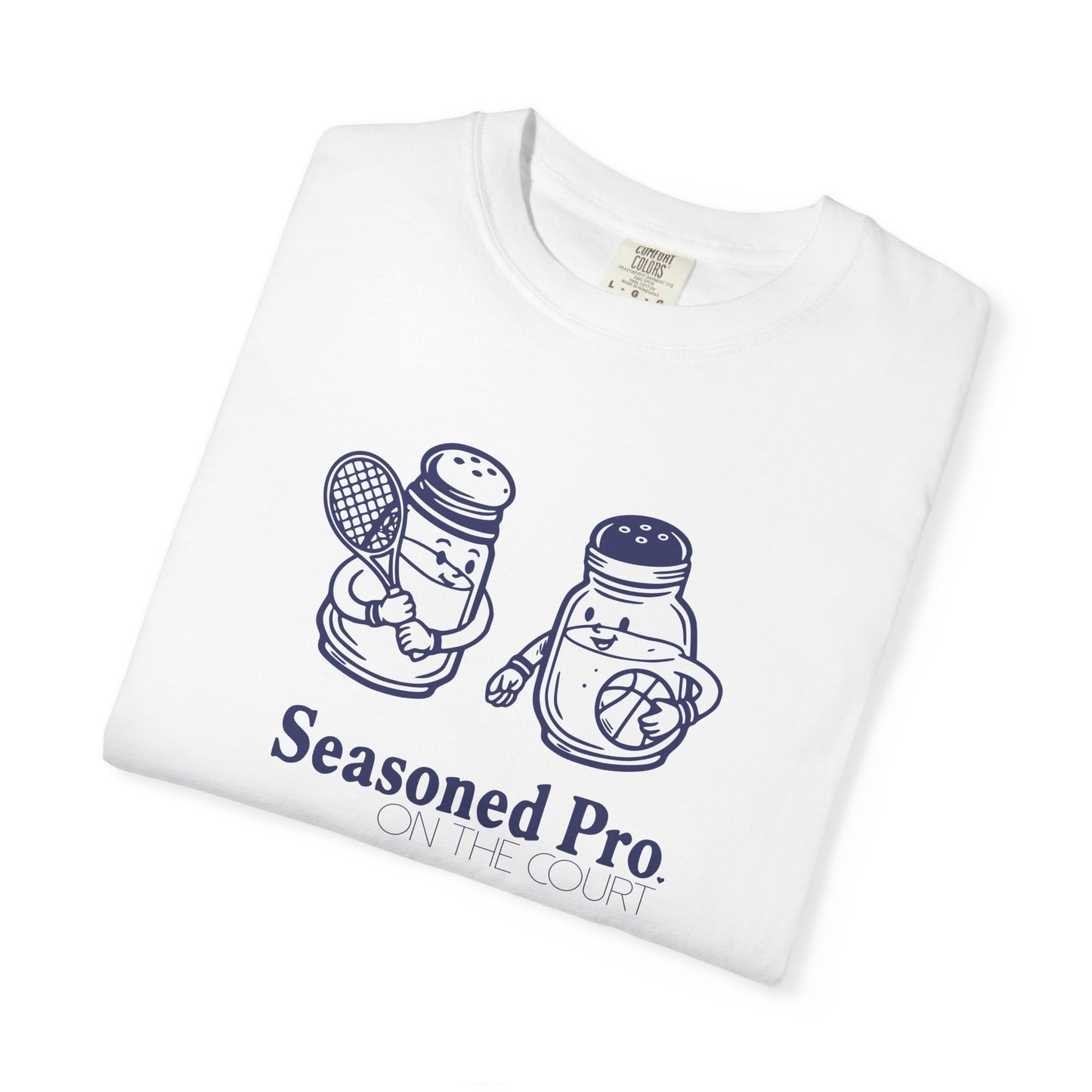 "Seasoned Pro on the Court" T-Shirt — Cute Salt & Pepper Shakers Athletic Graphic Tee