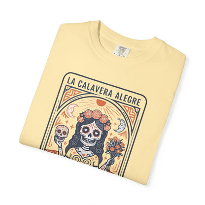 "La Calavera Alegre" T-Shirt — Día de Muertos Day of the Dead Graphic Tee