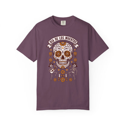 Día de los Muertos Sugar Skull T-Shirt — Floral Calavera Day of the Dead Tee