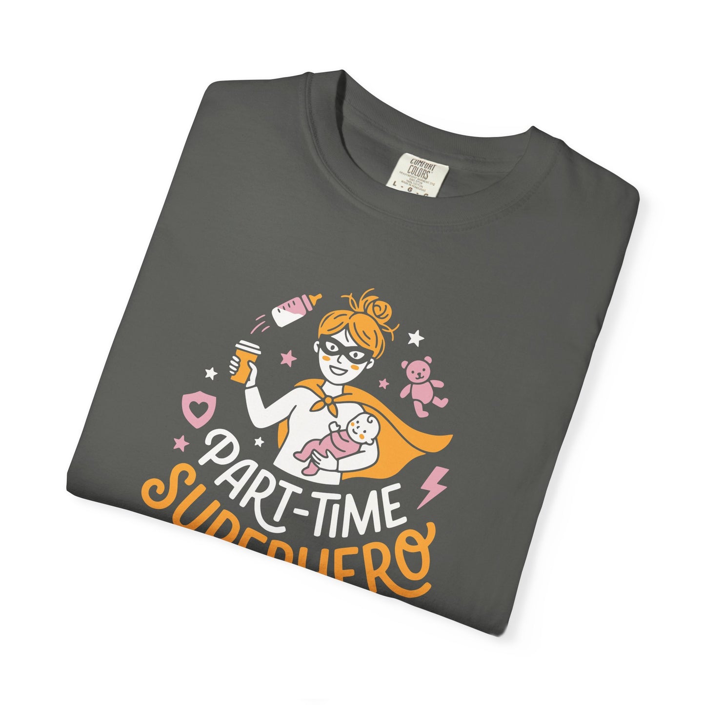Part-Time Superhero Mom T-Shirt — Cute Nursing & Momlife Graphic Tee