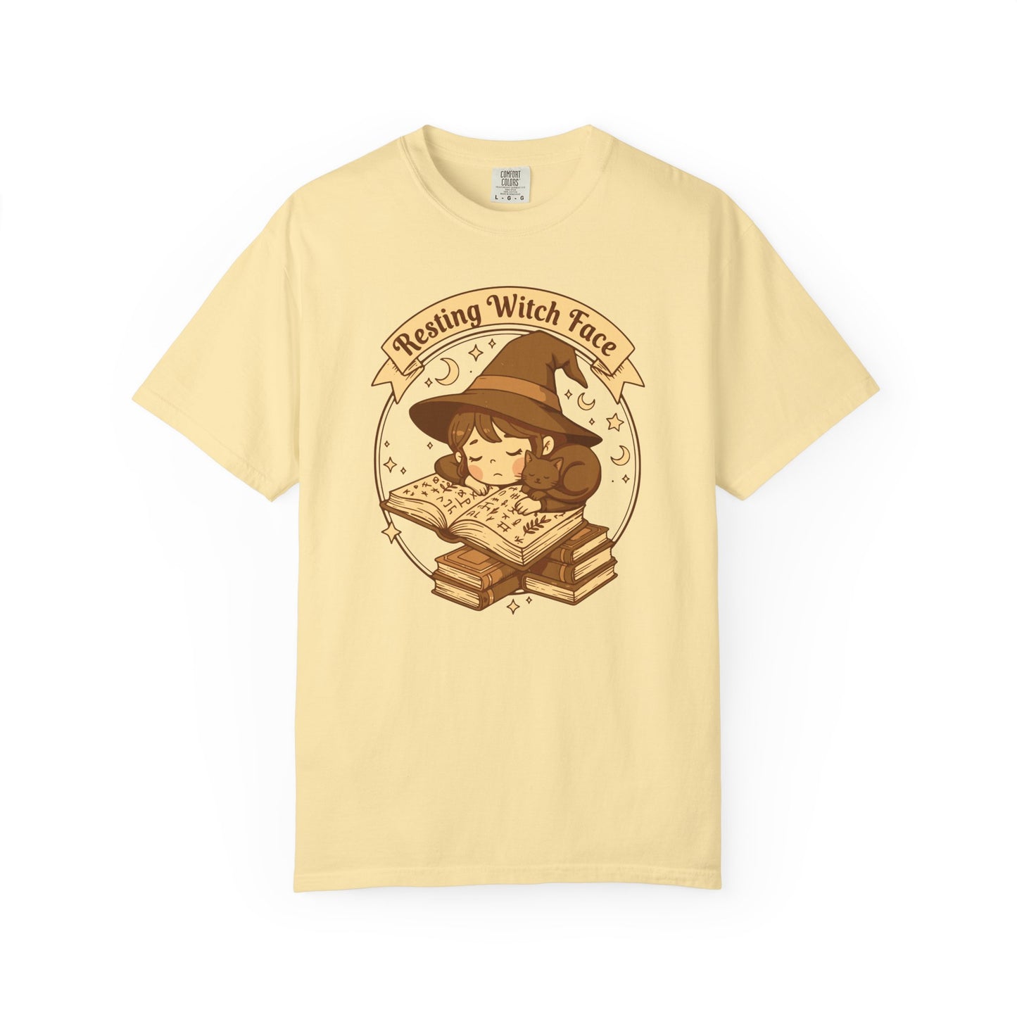 Resting Witch Face T-Shirt — Cute Witch Sleeping Graphic Tee