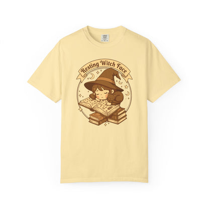 Resting Witch Face T-Shirt — Cute Witch Sleeping Graphic Tee
