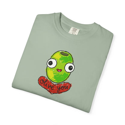"Olive You" Cute Graphic T-Shirt - Love Tee