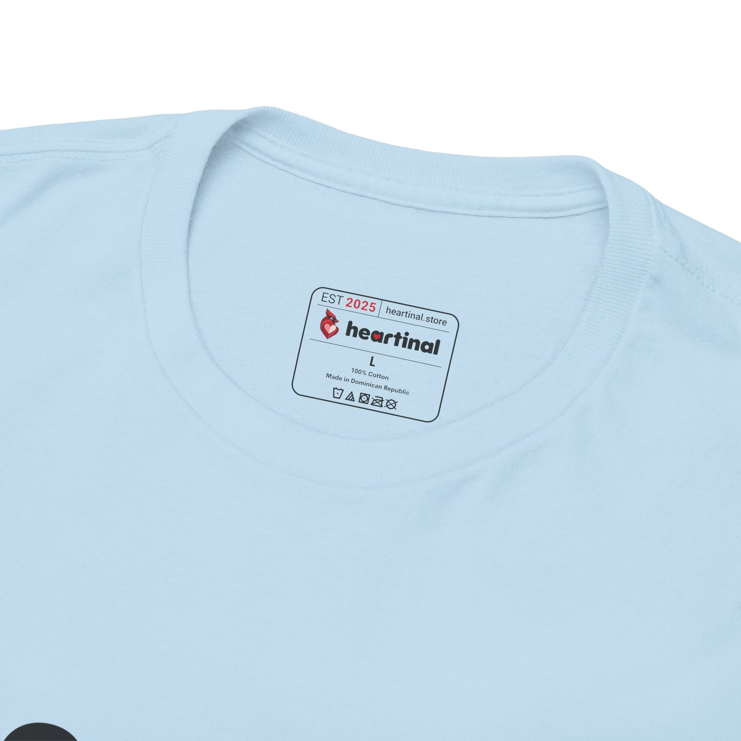 heartinal® "Heart on Your Sleeve" T-Shirt — Wordmark Logo Front with "Nutrition Facts" Back Tee