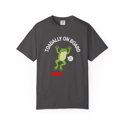 Toadally On Board T-Shirt — Cute Frog Volunteer Graphic Tee