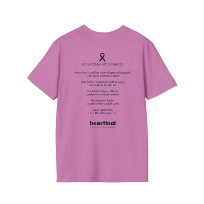 Black Ribbon Strong T-Shirt — Skin Cancer Fight Club Awareness Tee