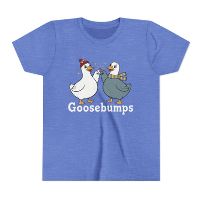 "Goosebumps" Youth Tee - Cute Winter Geese Kids Shirt