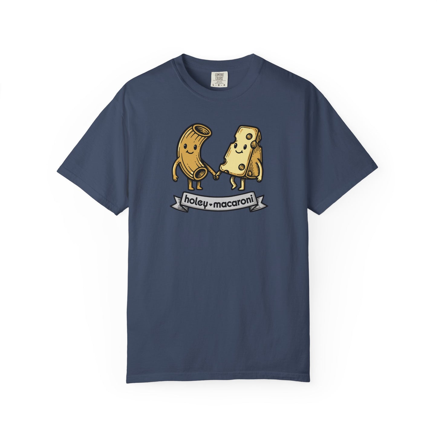 Holey Macaroni T-Shirt — Funny Mac & Cheese Graphic Vintage Tee