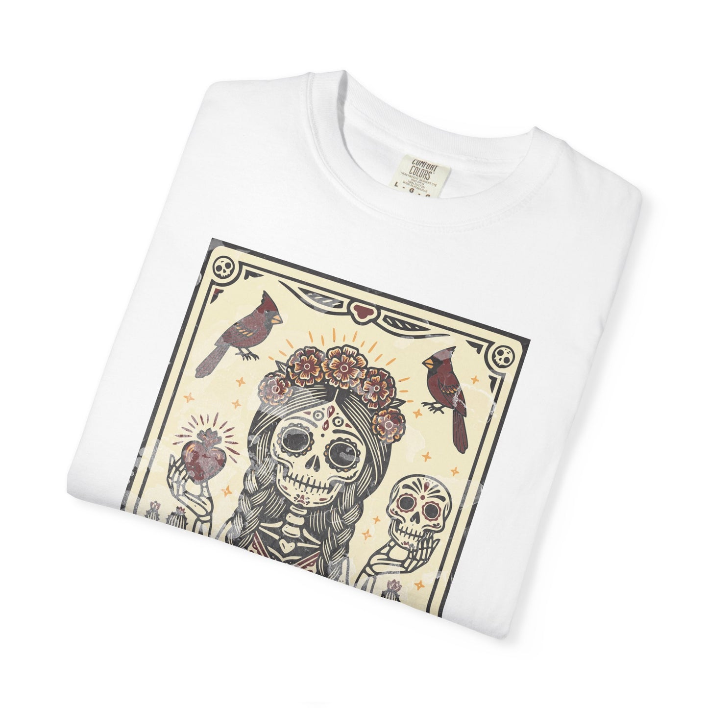 "La Muerte Amada" T-Shirt — Day of the Dead Skull Art Tee