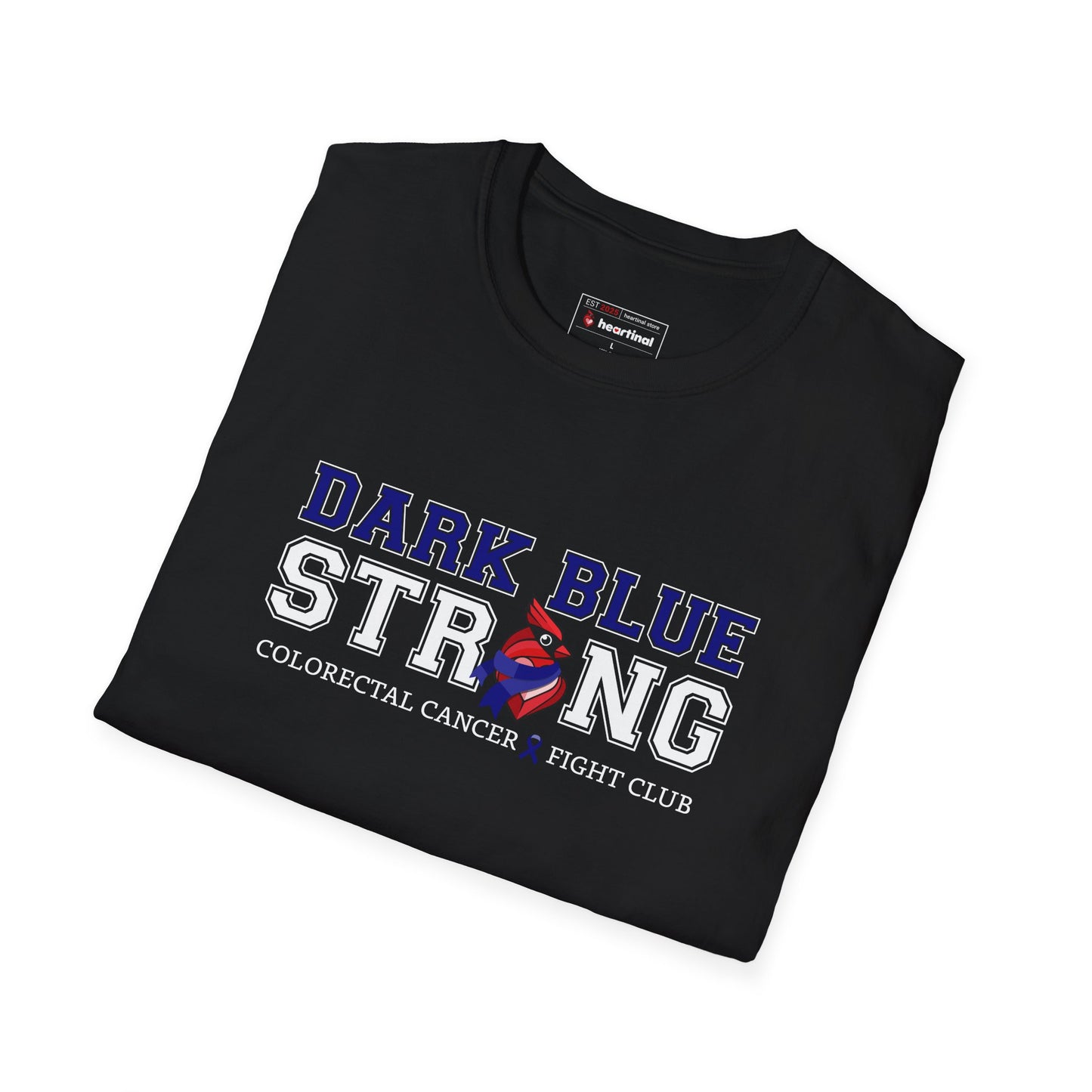 Dark Blue Strong T-Shirt — Colorectal Cancer Awareness Support Tee