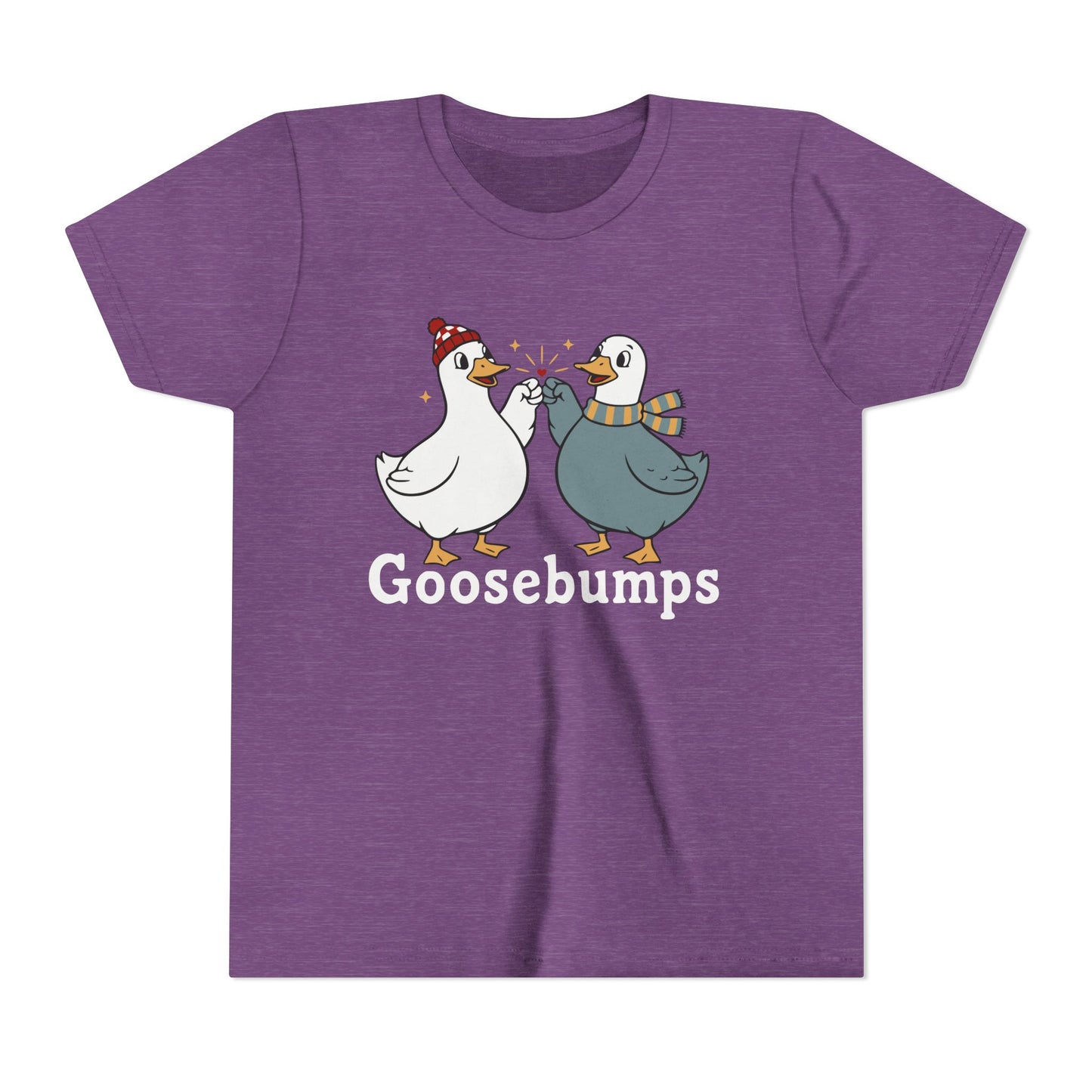 "Goosebumps" Youth Tee - Cute Winter Geese Kids Shirt