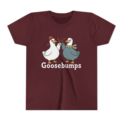 "Goosebumps" Youth Tee - Cute Winter Geese Kids Shirt