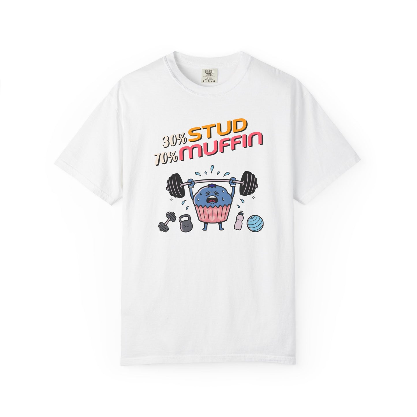 "Stud Muffin" T-Shirt — Cute Funny Gym Cupcake Fitness Design