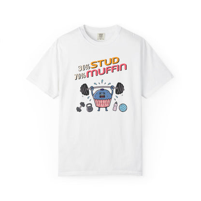 "Stud Muffin" T-Shirt — Cute Funny Gym Cupcake Fitness Design