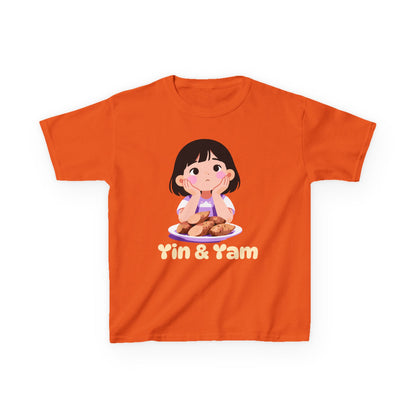 "Yin & Yam" Youth Tee — Cute Girl Sweet Potato Graphic Kids T‑Shirt