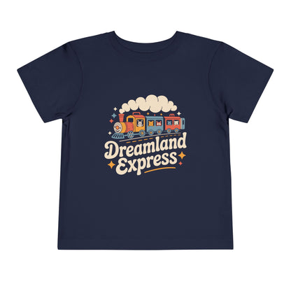 "Dreamland Express" Toddler Tee — Cute Train Kids Graphic T-Shirt