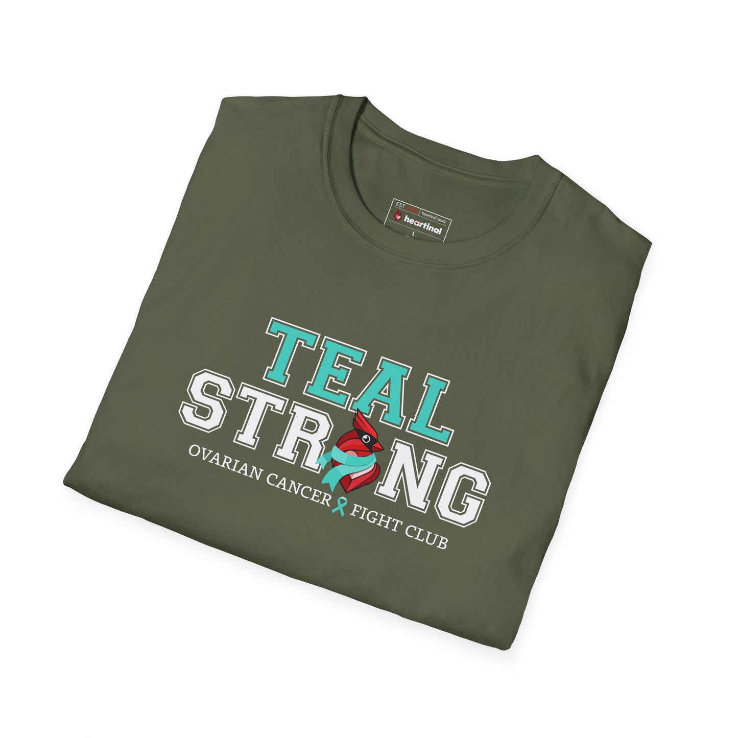 Teal Strong T-Shirt — Ovarian Cancer Awareness Support Tee