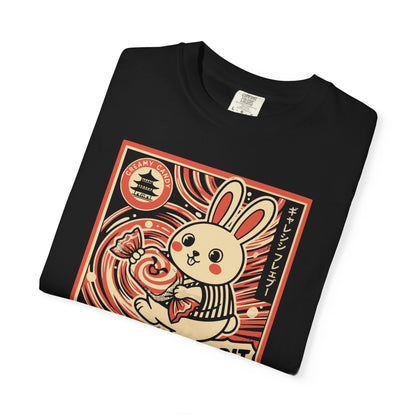"Galaxy Rabbit" Milk Candy Graphic T-Shirt — Cute Japanese Anime Bunny Tee