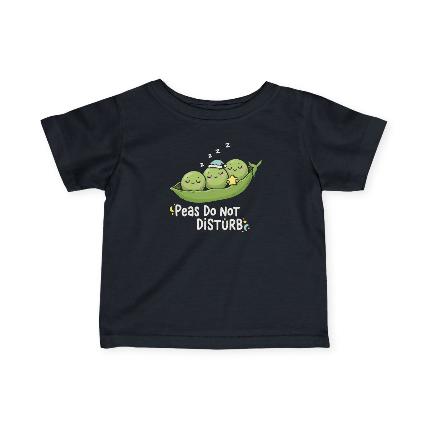 "Peas Do Not Disturb" Infant Tee — Cute Sleeping Peas Baby Shirt