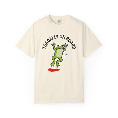 Toadally On Board T-Shirt — Cute Frog Volunteer Graphic Tee