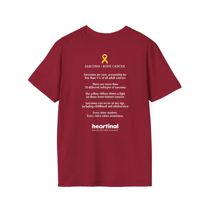 Yellow Strong T-Shirt — Sarcoma Bone Cancer Fight Club Awareness Tee
