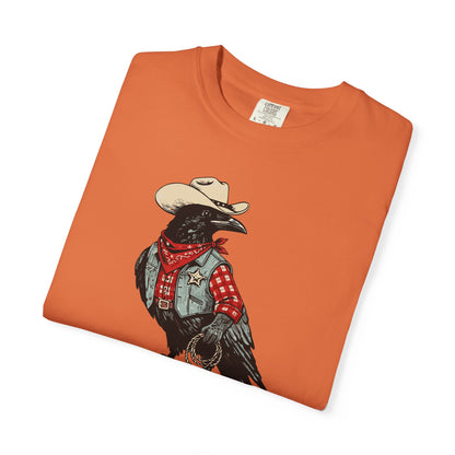 "Cawboy" Couples Tee — Western Crow Cowboy Graphic T-Shirt