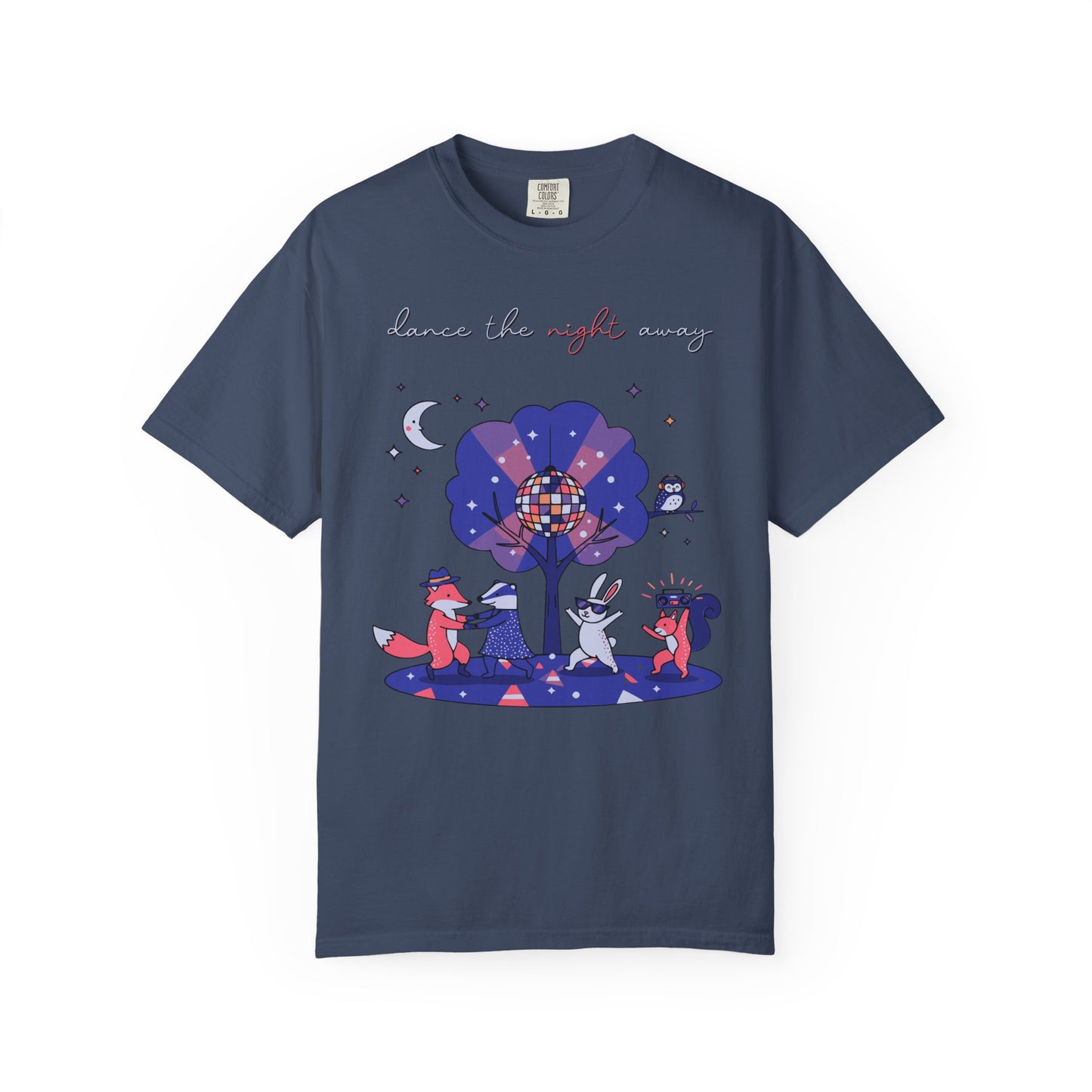 Dance the Night Away T-Shirt — Night Forest Animals Graphic Tee