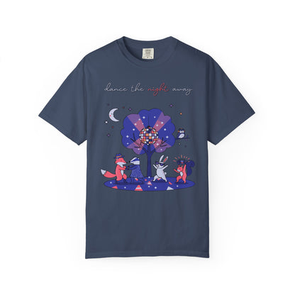Dance the Night Away T-Shirt — Night Forest Animals Graphic Tee