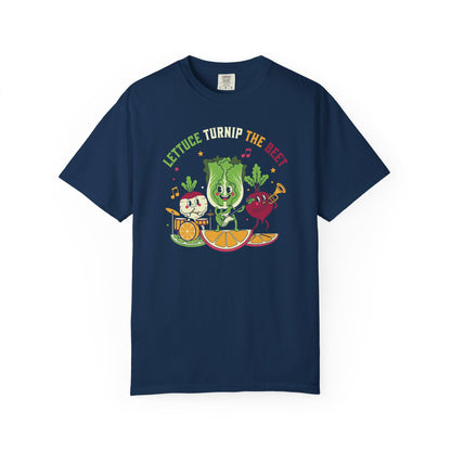 Lettuce Turnip The Beet T-Shirt — Cute Vegetable Band Graphic Tee