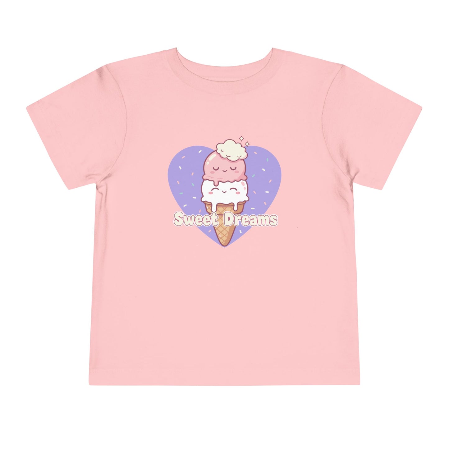 "Sweet Dreams" Toddler Tee — Ice Cream Heart Graphic T-Shirt