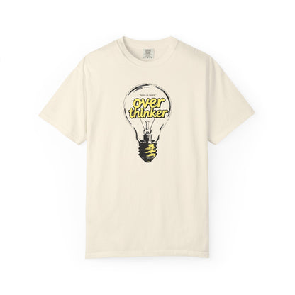 "Overthinker: Less Is Bore" Lightbulb T-Shirt - Smart Funny Tee