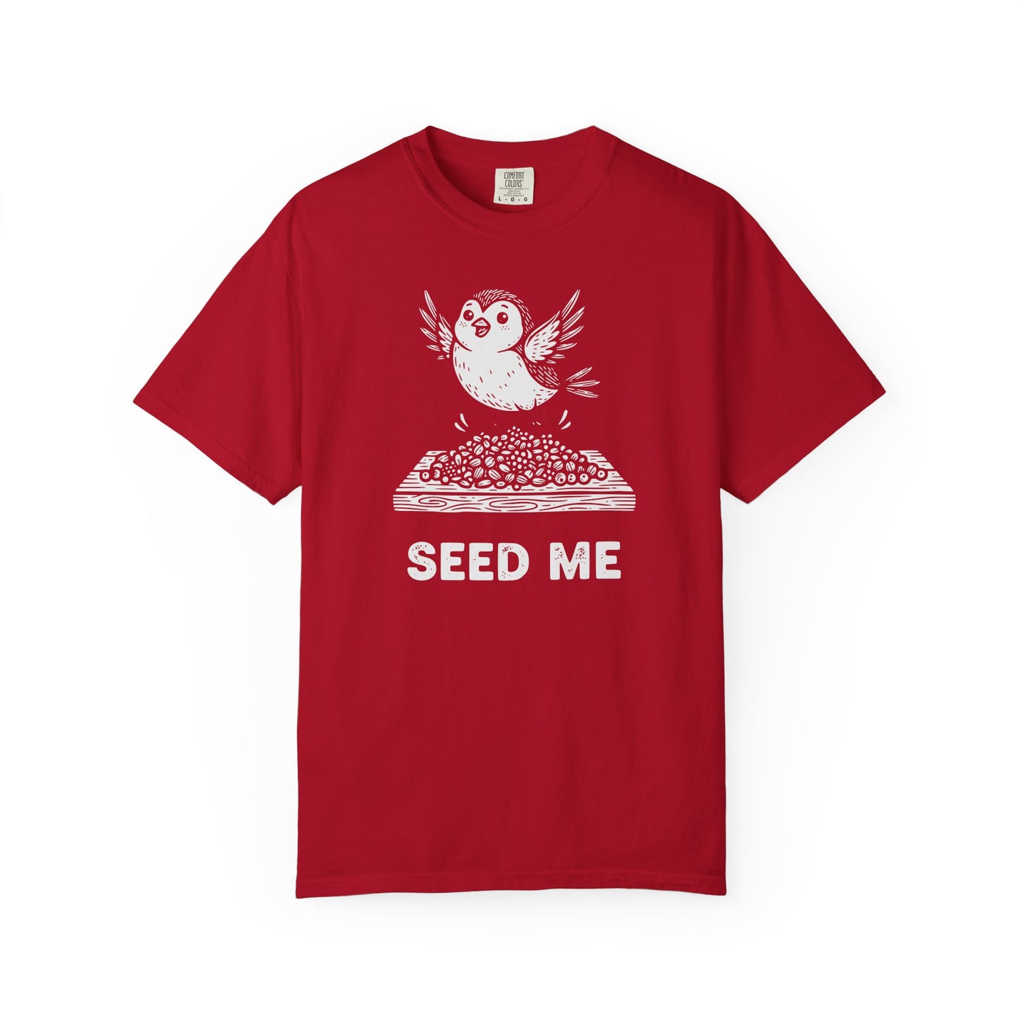 "Seed Me" Bird Watching T-Shirt - Funny Birder Gift - Bird Lover Humor